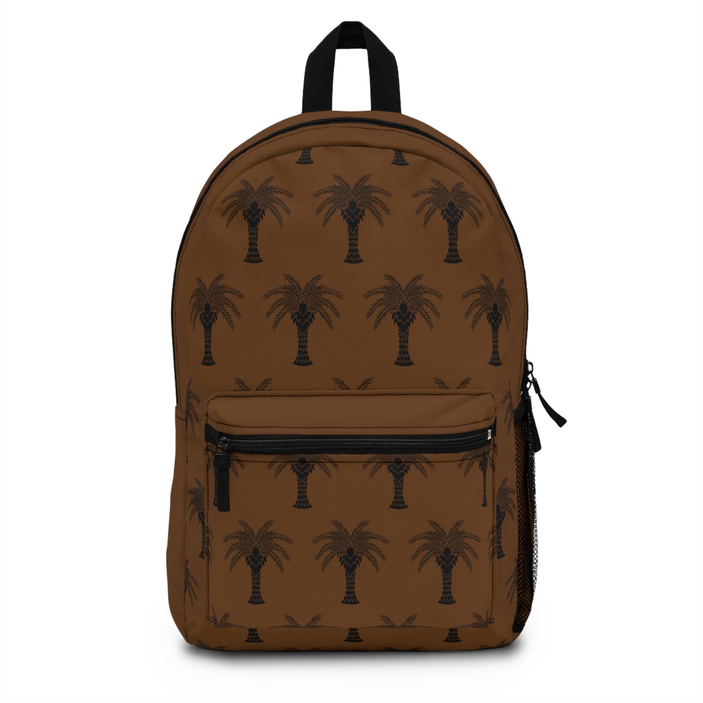 Tropical Backpack  / Stylized Palm, brown