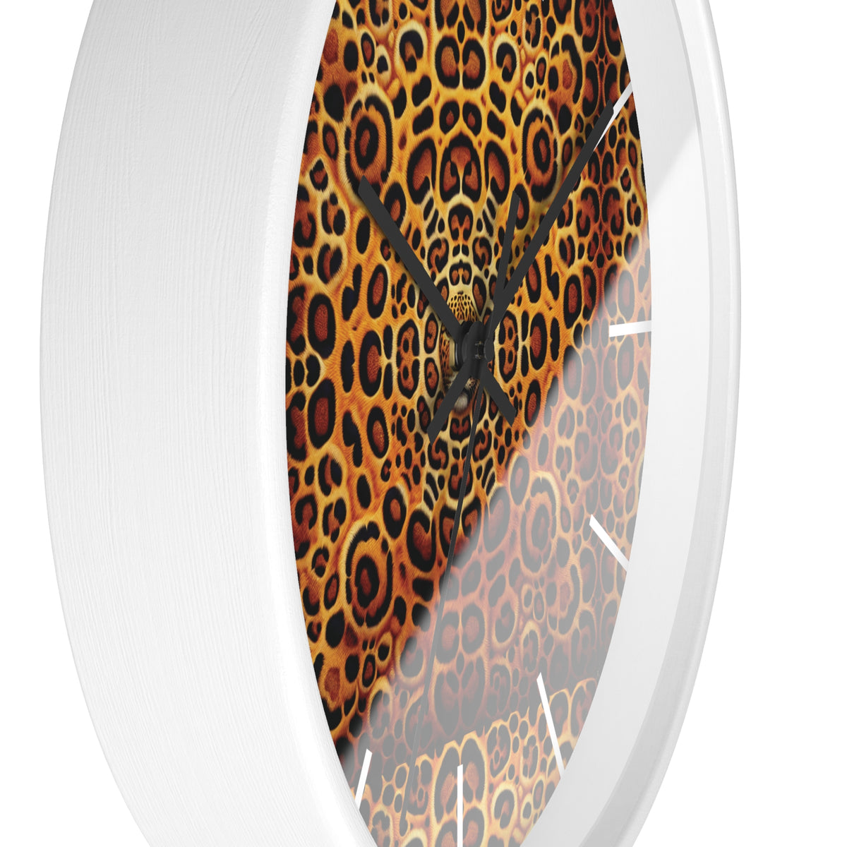 Kaleido Jaguar Spots Wall Clock – Fun Home Decor for Nature Lovers, 6 Variants