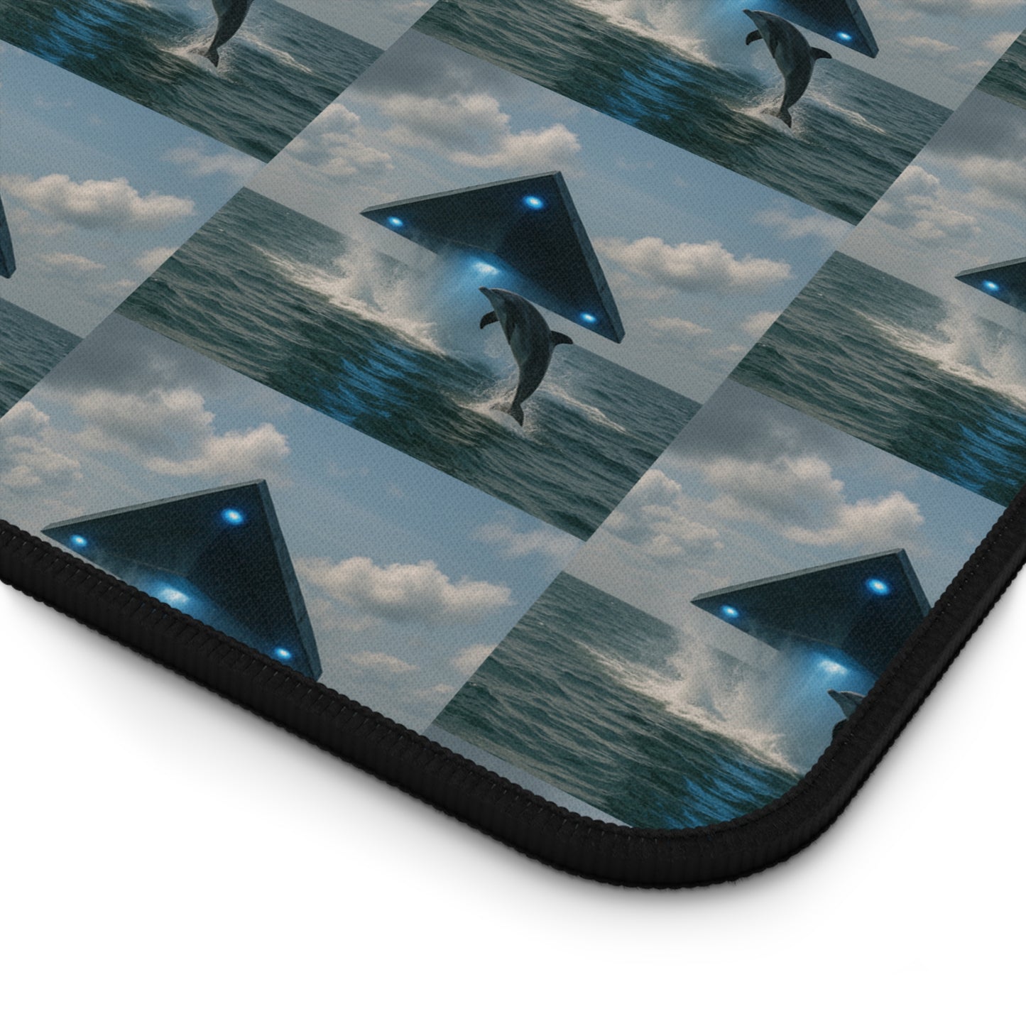 Tropical Mouse Pad/Desk Mat, 3 Sizes - Perfect for Home Office / UFO and Dolphin