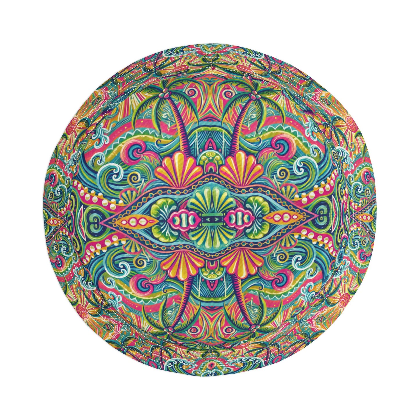 Tropical Polyester Bucket Hat, 2 Sizes - Kaleido Bay