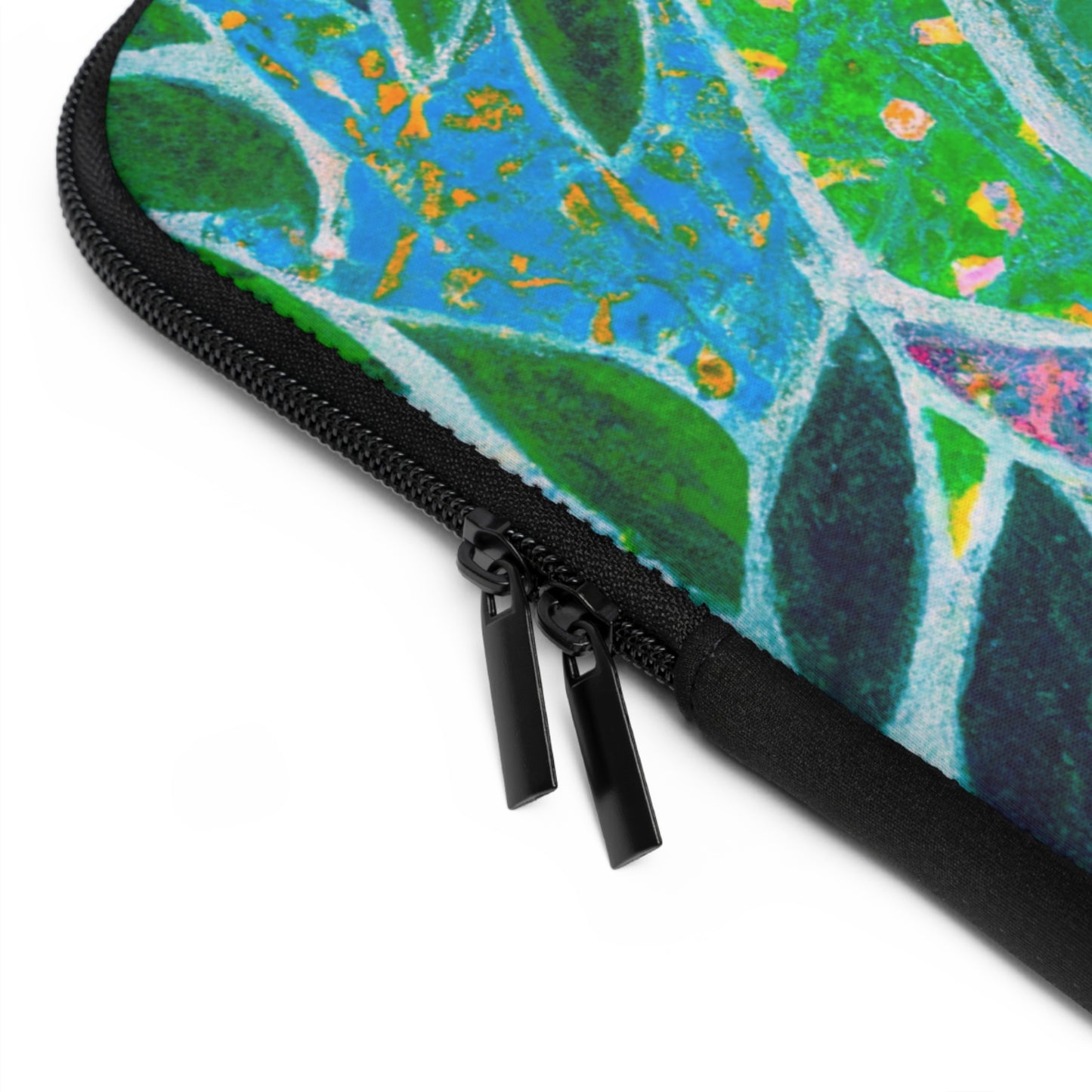 Tropical Laptop Sleeve, 5 Sizes - Perfect for Beach Lovers & Students / Amazon Whimsy, Green