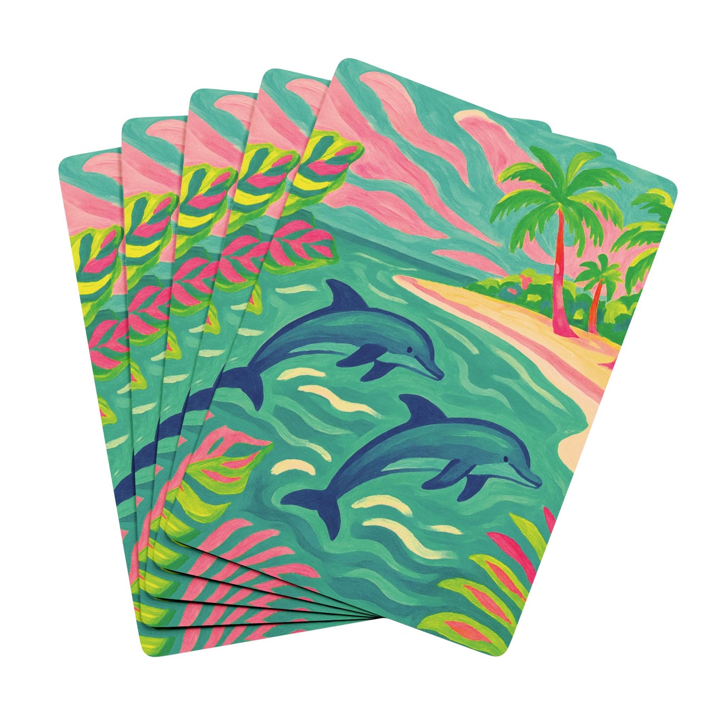 Poker Playing Cards - Jumping Dolphins