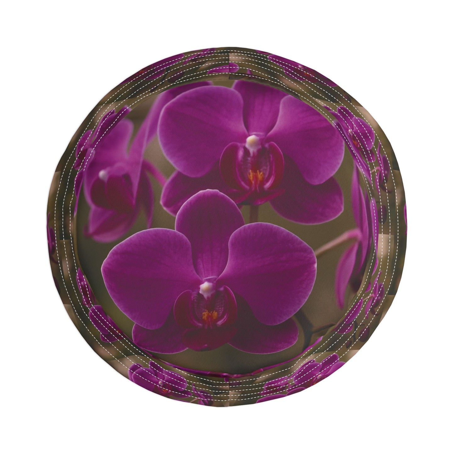 Purple Orchids Majesty / Polyester Bucket Hat for Beach Lovers