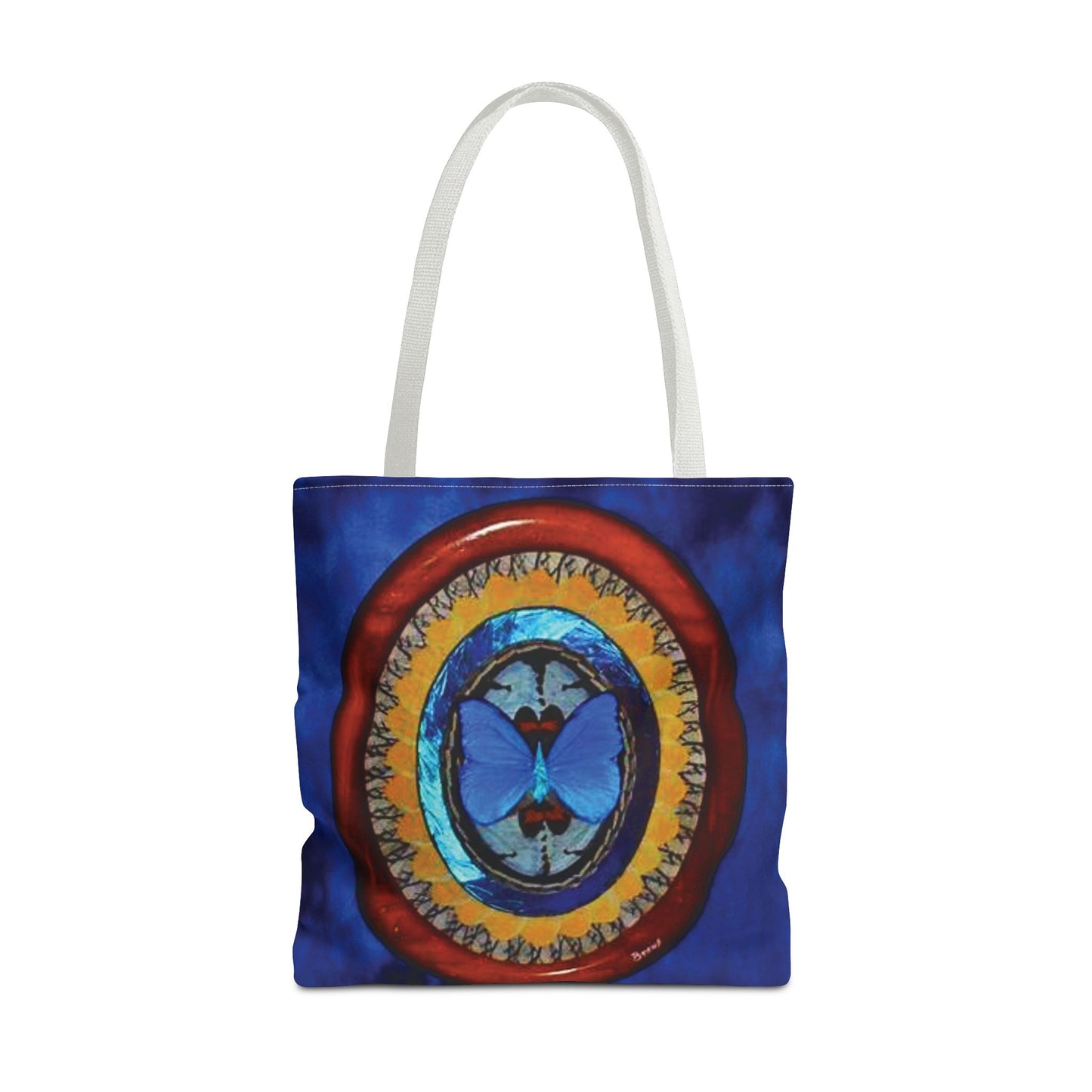 Real Oval Butterfly Wing Art Tote Bag - 3 Sizes