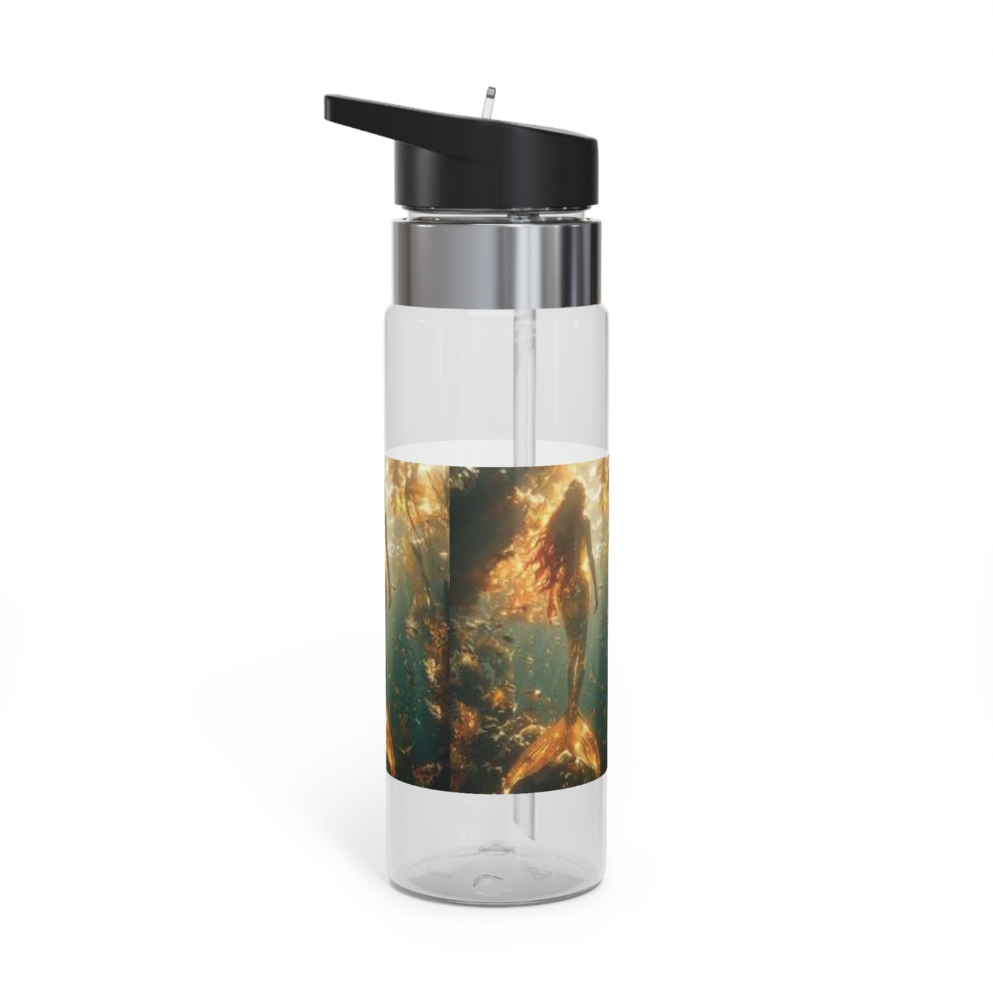 Tropical 20oz Tritan Sport Water Bottle -  Leakproof, Lightweight, BPA-Free / Solo Mermaid