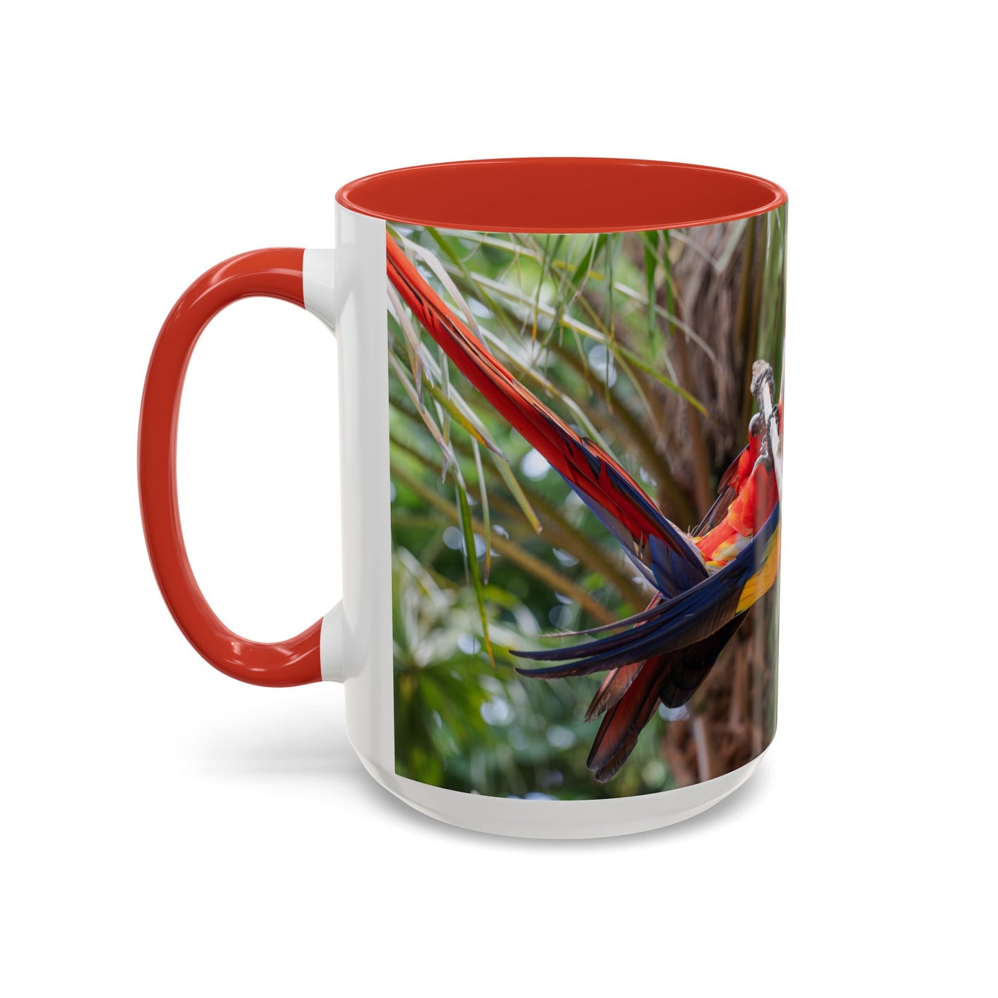 Parrot Accent Coffee Mug (11, 15oz), 8 Colors - Perch Up!