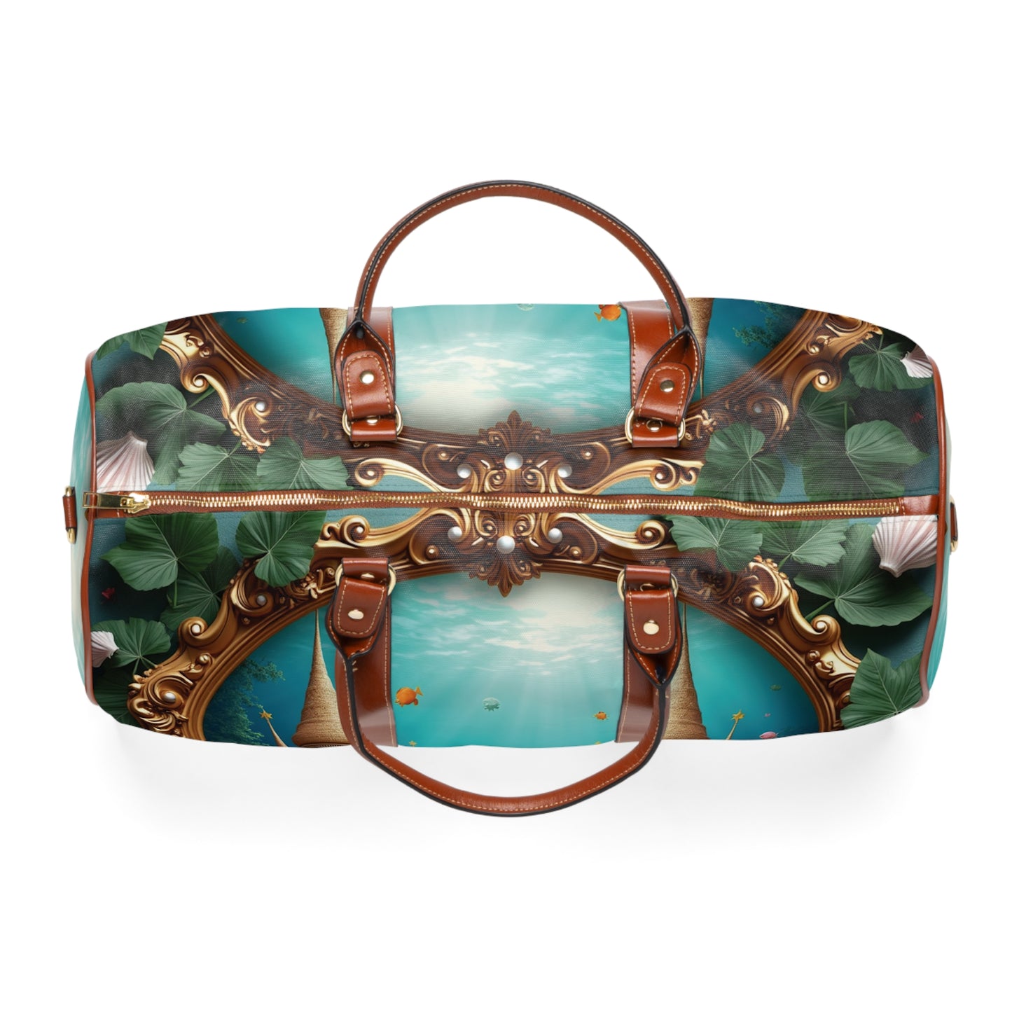 Tropical Waterproof Travel Bag - Perfect for Beach Getaways / Mermaid Palace, Libyan Sea