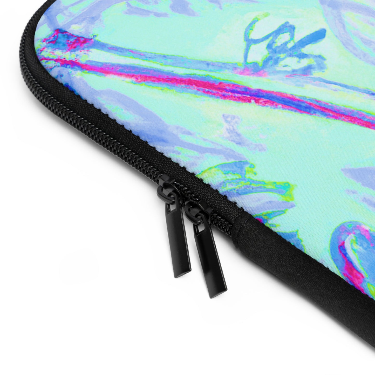 Tropical Laptop Sleeve, 5 Sizes - Perfect for Beach Lovers & Students / Tropical Doodles, Blue