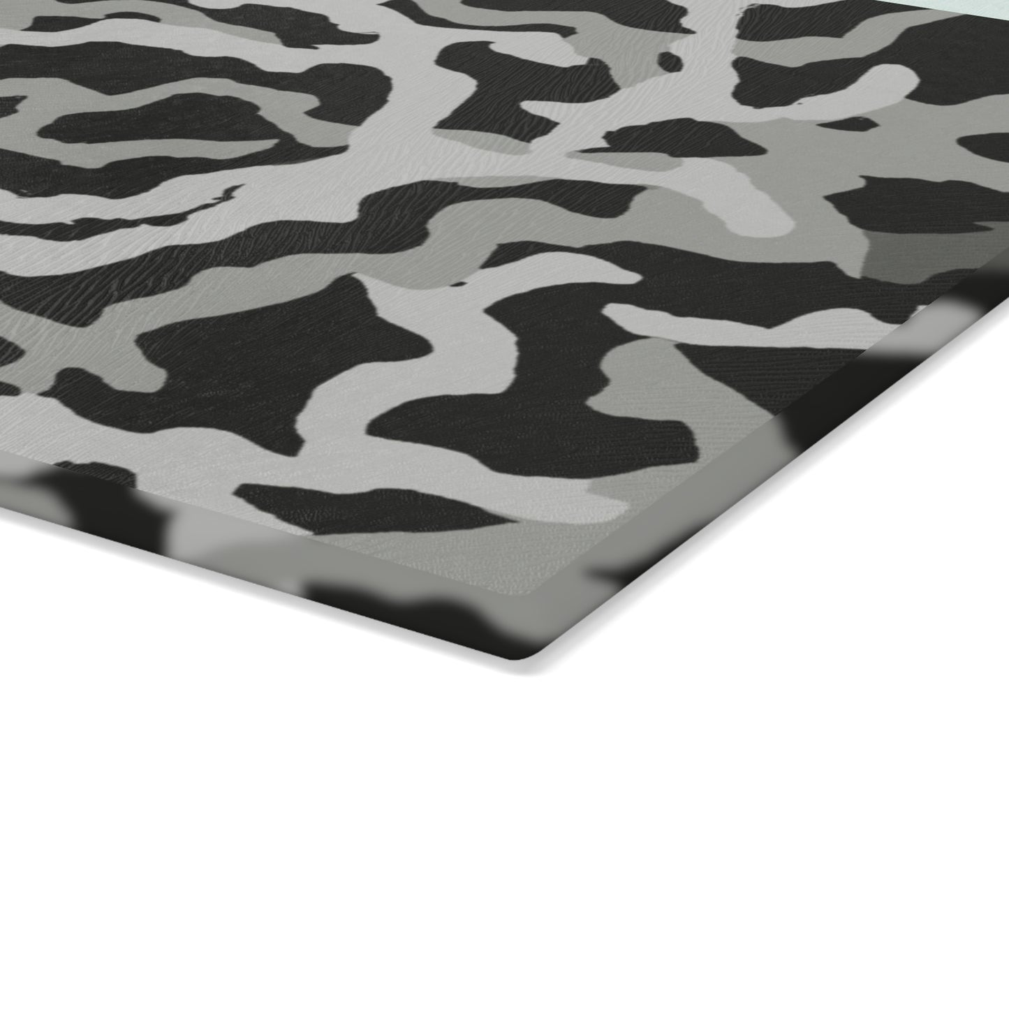 Glass Cutting Board, 2 sizes - Coral Threads/Noir