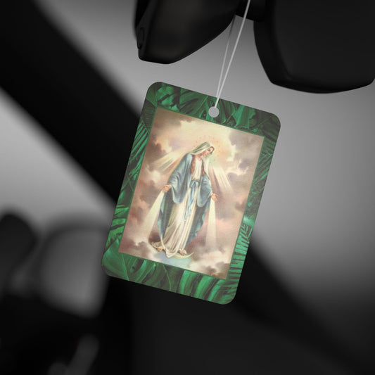 Car Air Freshener - Tropical Our Lady of Grace/Miraculous Medal, Religious