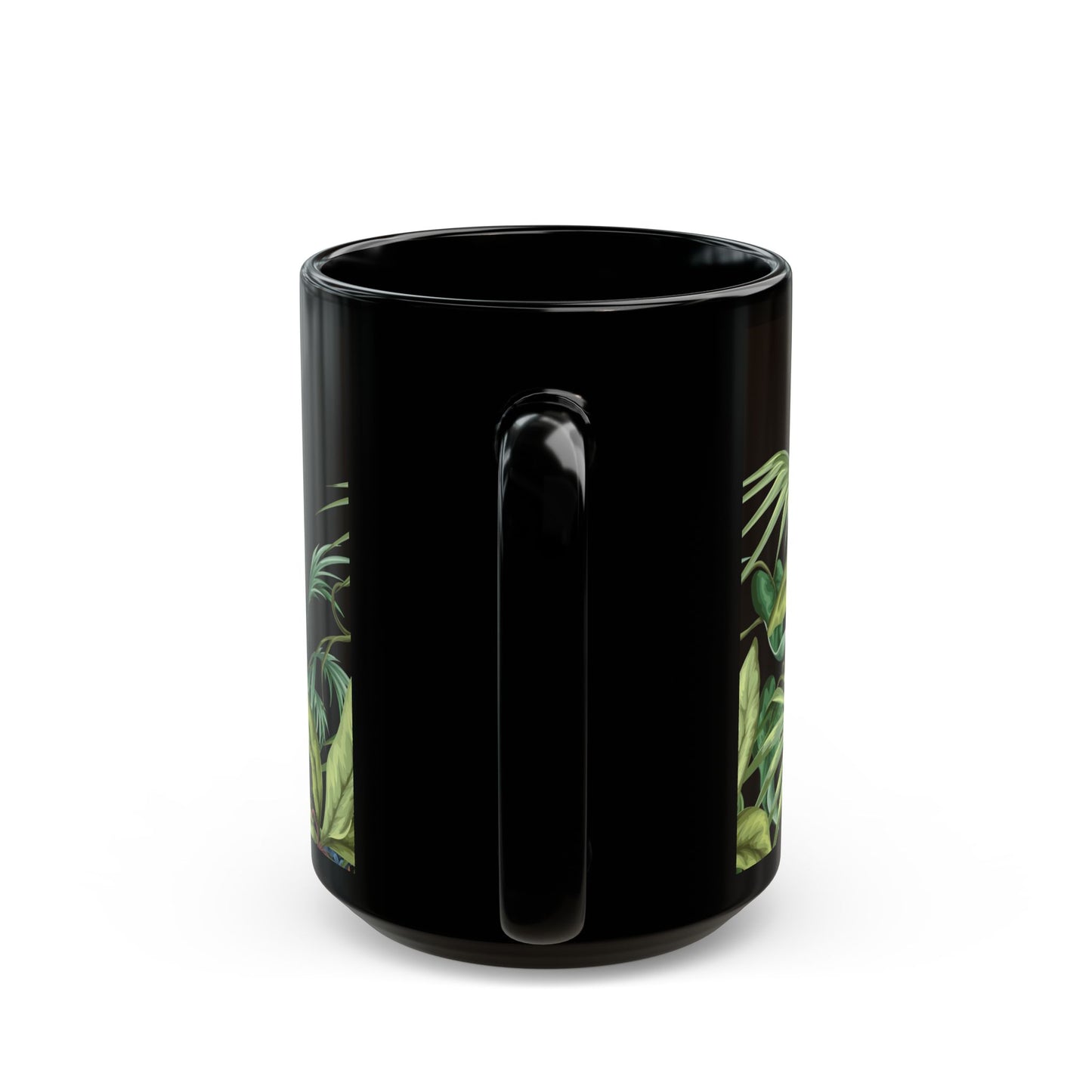 Midnight Jungle Black Coffee Mug