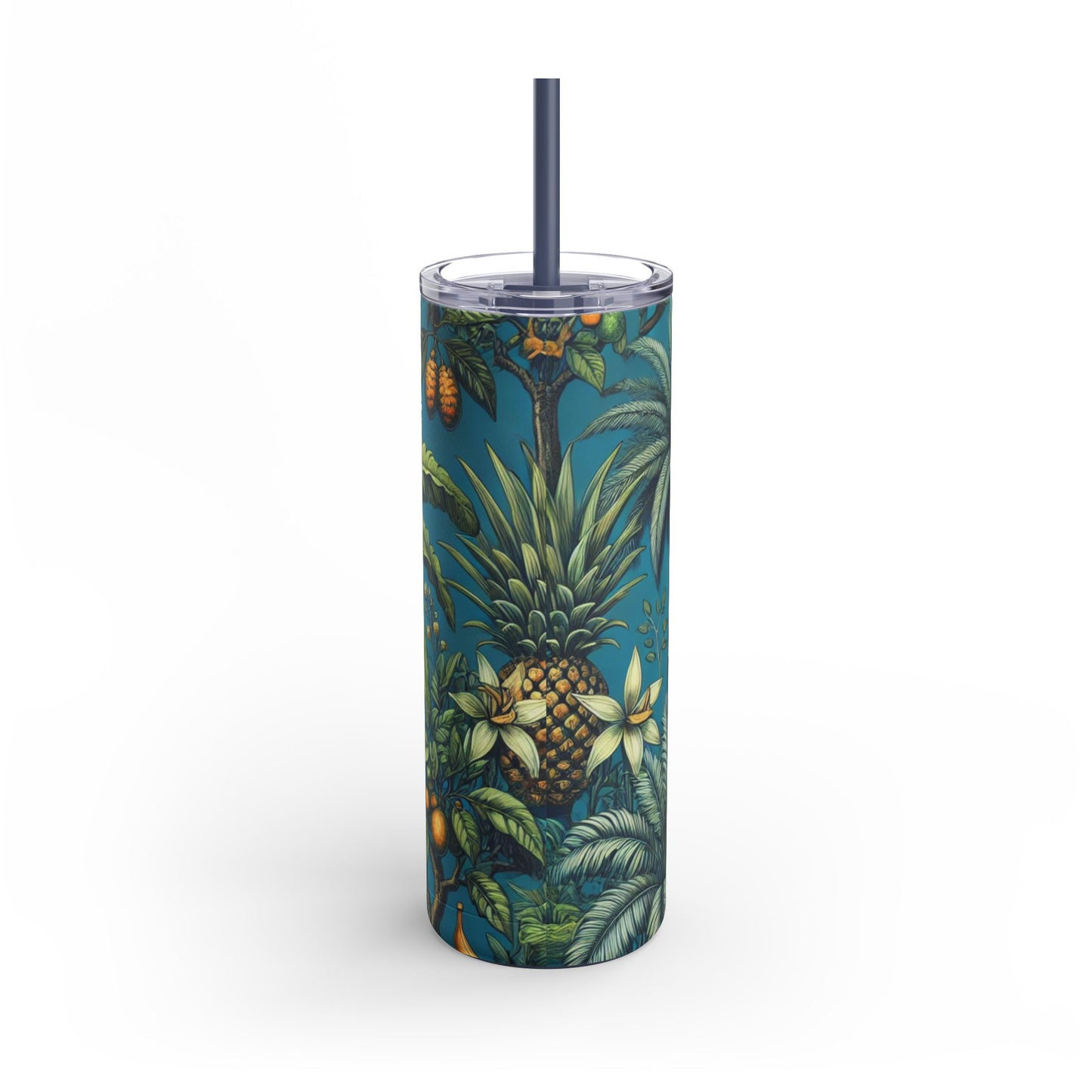 20oz Matte Tumbler, 7 Colors - Stylish Travel Cup - Tropical Fruit Blue