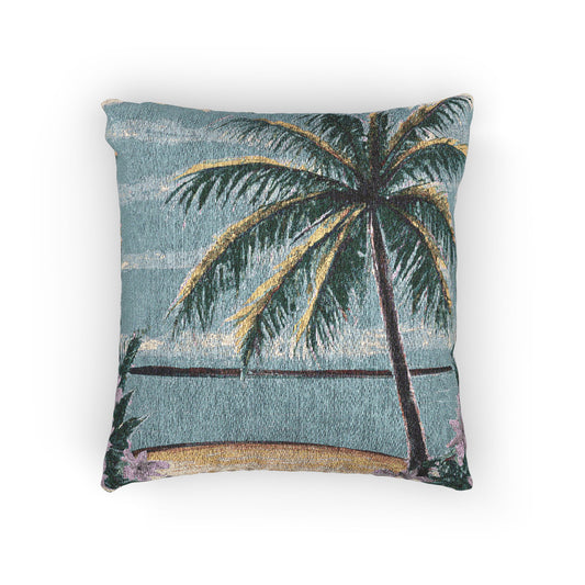 Woven Pillow, 17"W x 18"L - Calm Beach