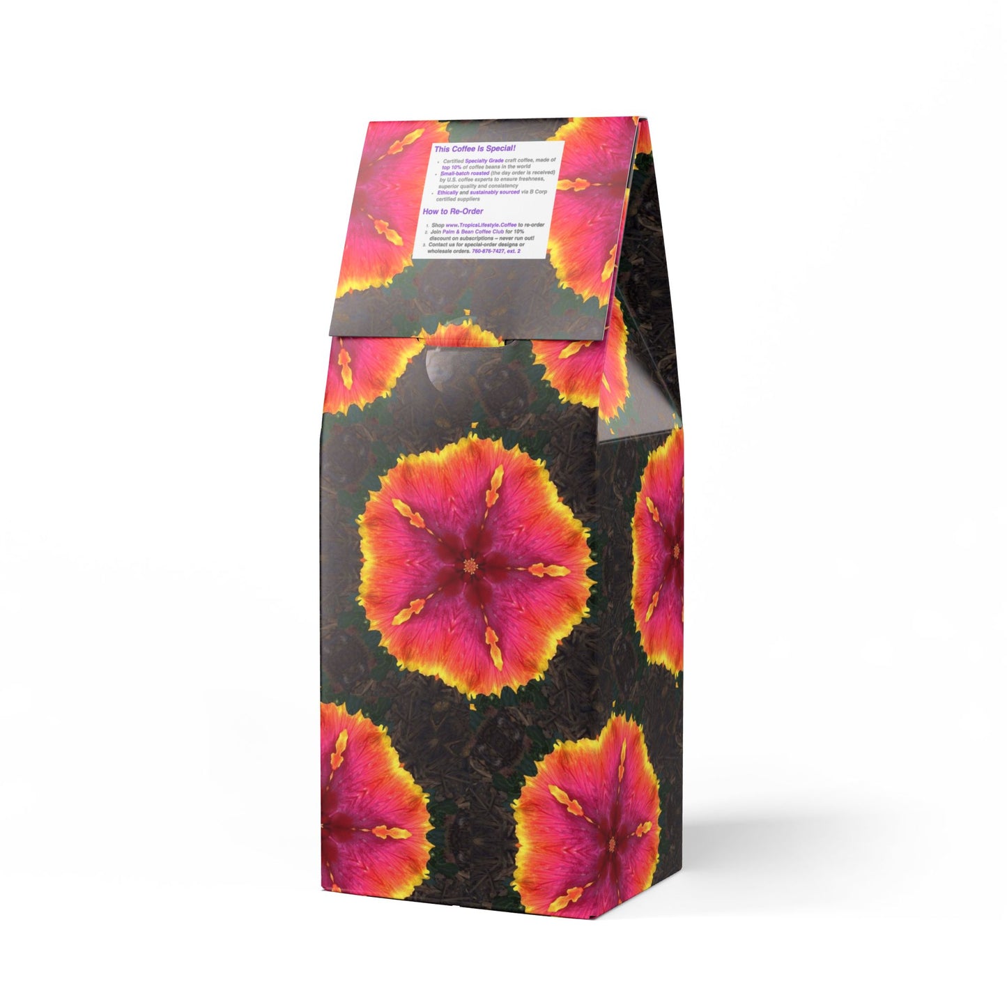 Beach Sunrise Blend™ (Light Roast) Specialty Grade Craft Coffee / Hibiscus Kaleido
