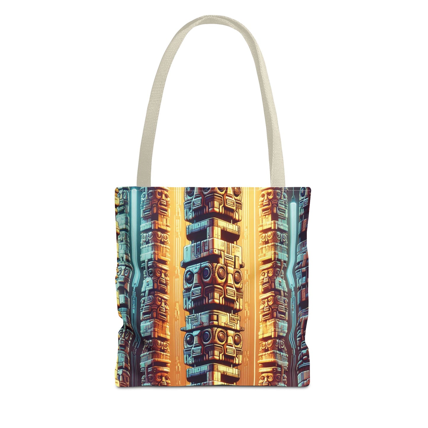 Techno Tiki Totems Tote Bag - 3 Sizes
