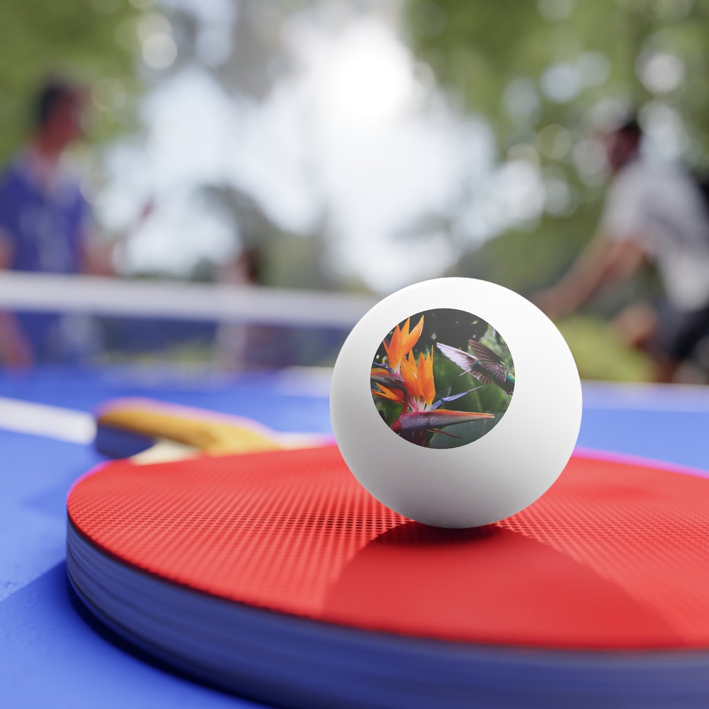 Tropical Paradise Ping Pong Balls - 6 Pack with Bird of Paradise