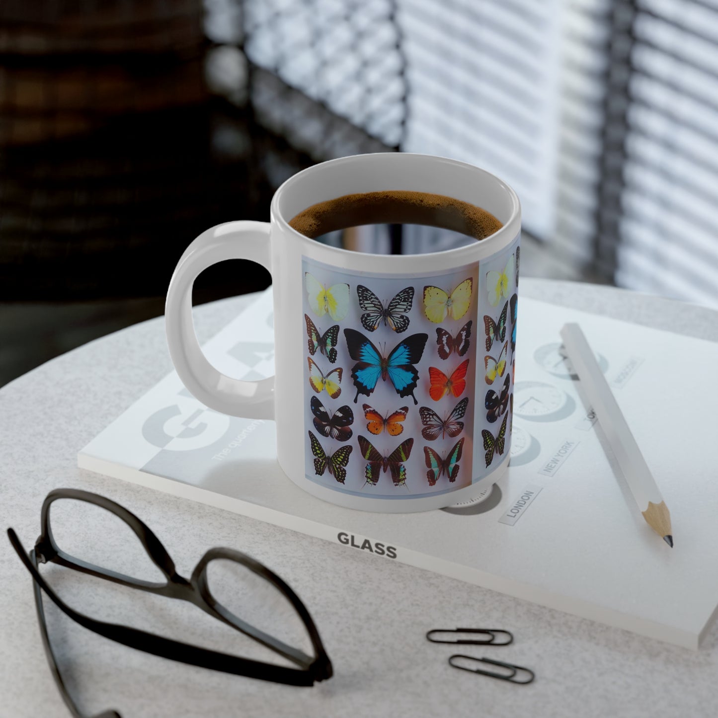 Jumbo Mug, 20oz, Real Butterfly Collection Photo | Tropical Coffee Cup