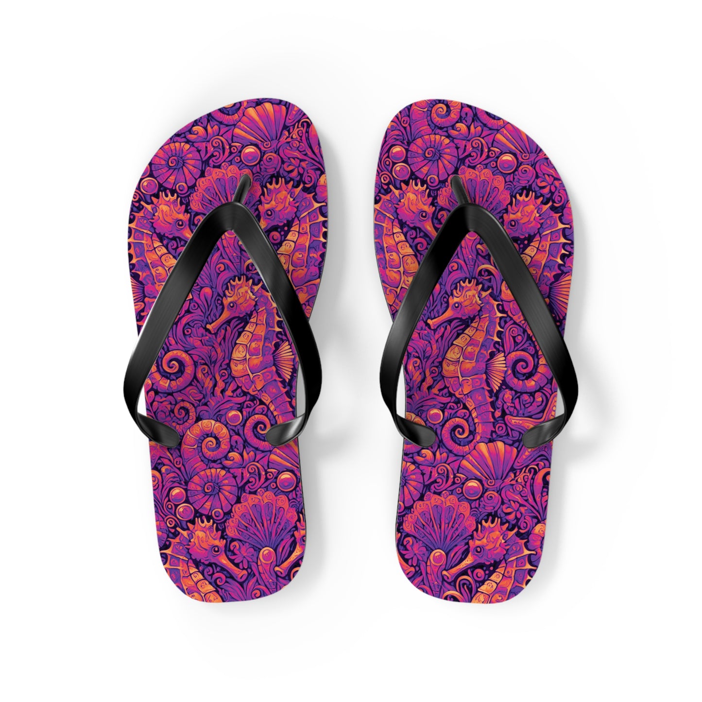 Flip Flops - Seahorses/Heatwave