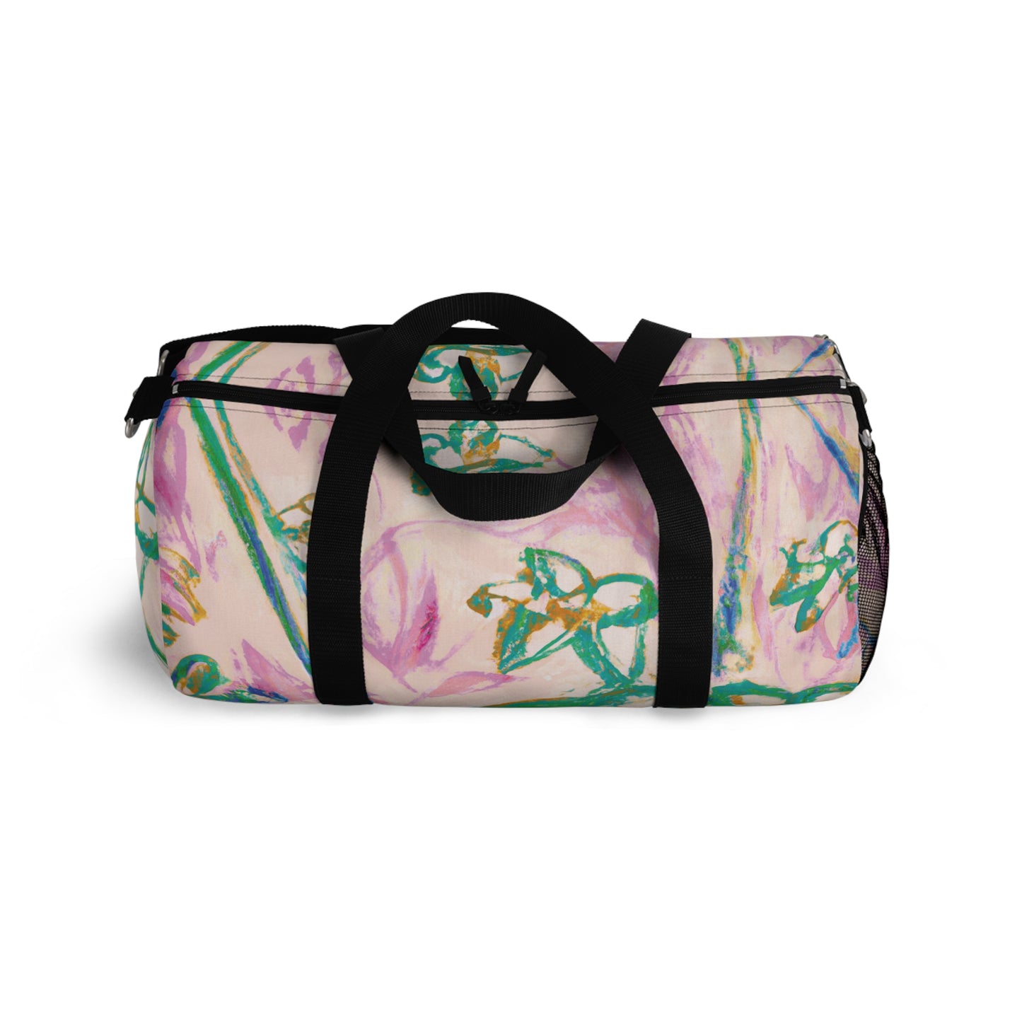 Tropical Rainforest Duffel Bag - Perfect for Travel and Gym / Tropical Doodles, Pink