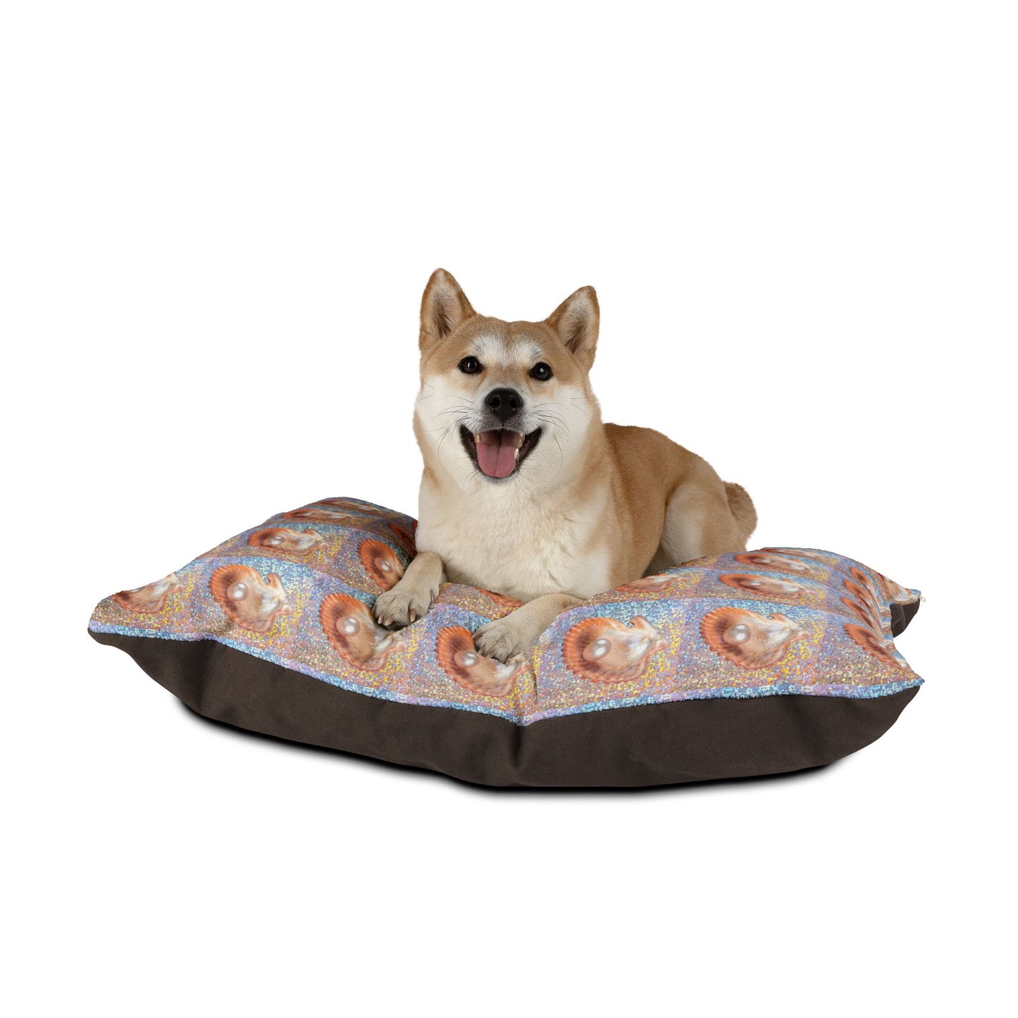 Pet Bed - Cozy and Fun Dog or Cat Bed for Beach Lovers / Disco FW Peach Pearl