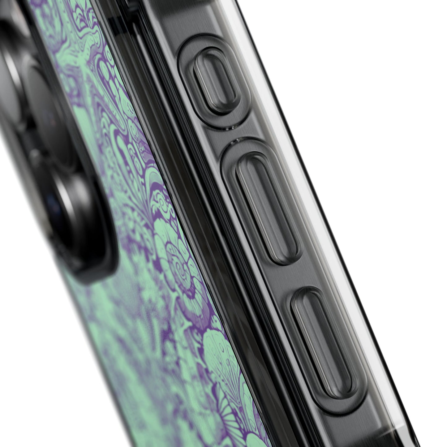 Seahorses/Minty Magnetic Clear Phone Case, Many Models