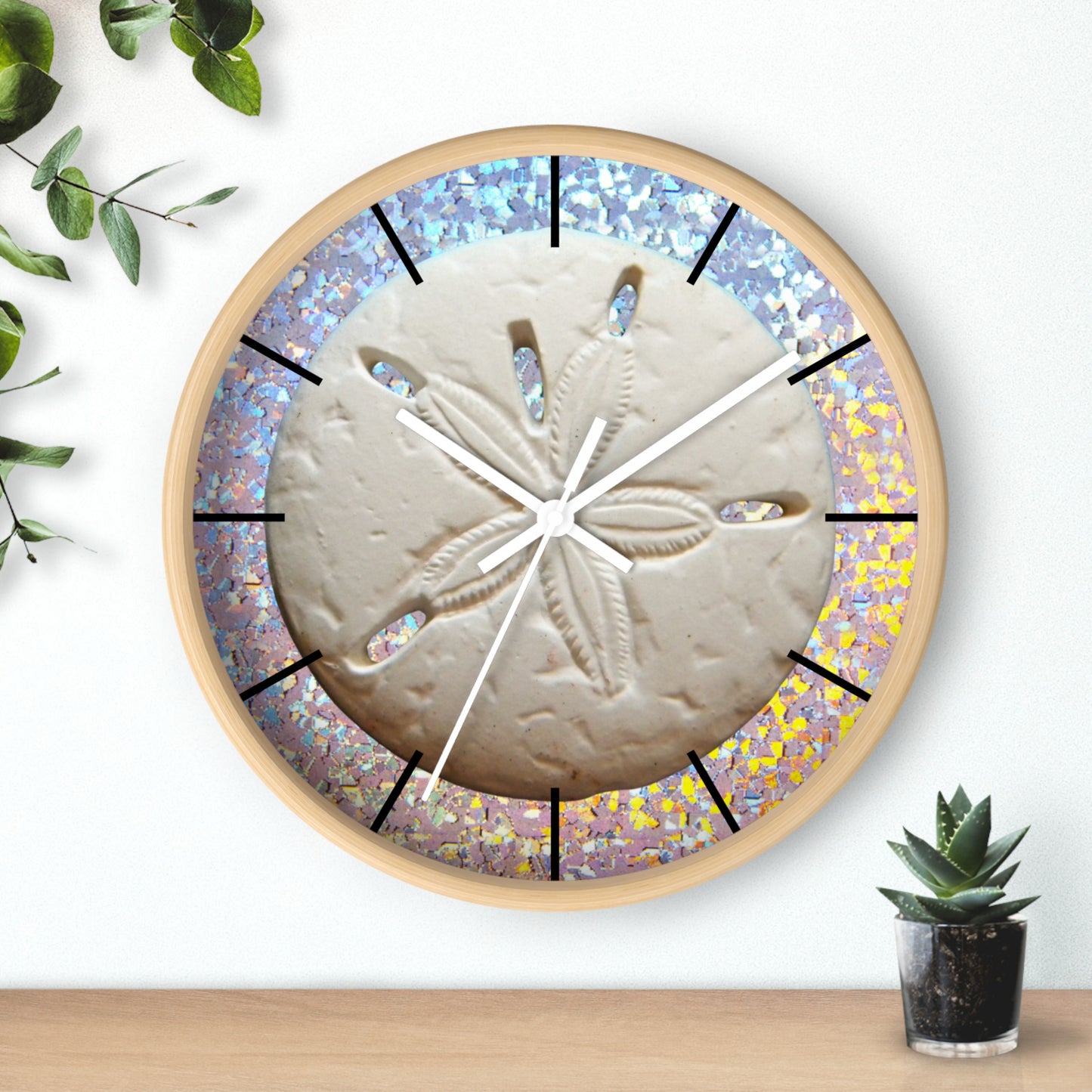 Wall Clock, Disco Sand Dollar, Hands/Base Variants