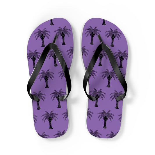 Flip Flops - Stylized Palm, light purple