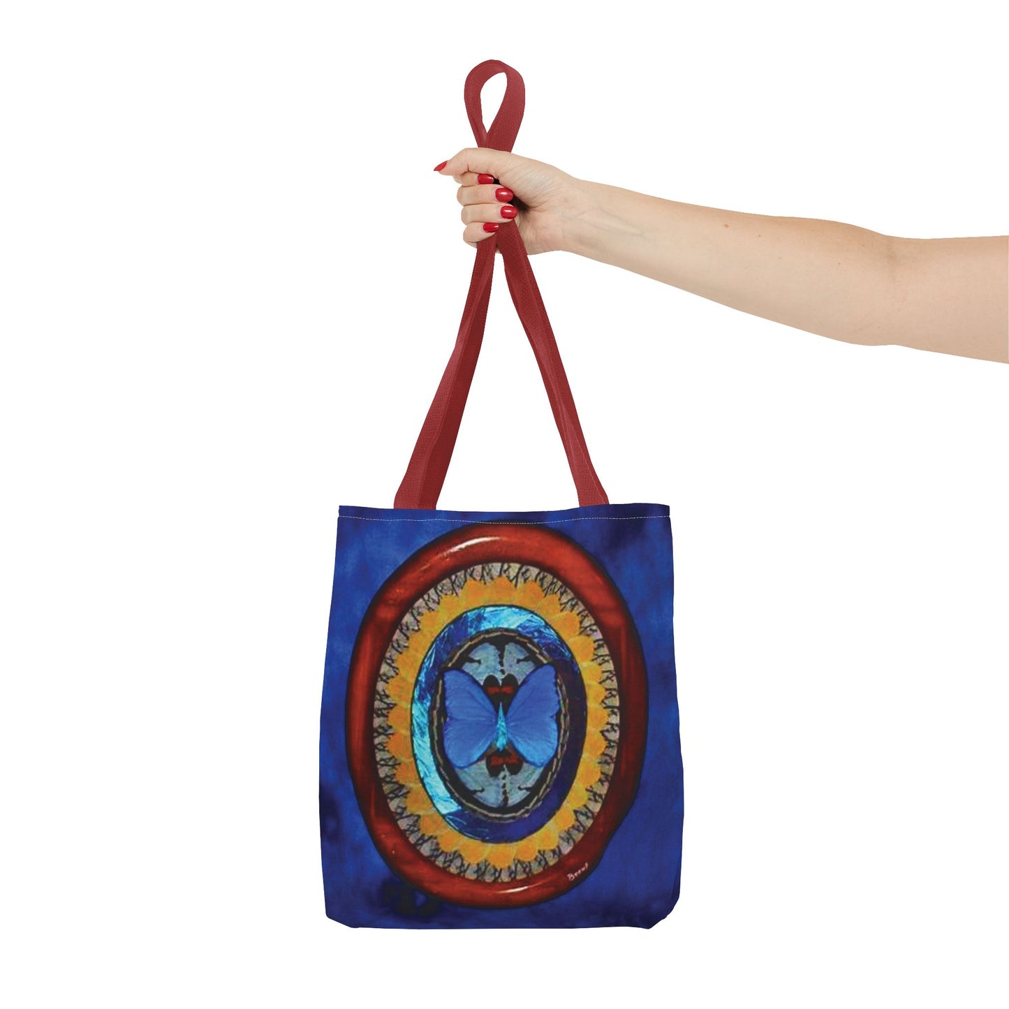 Real Oval Butterfly Wing Art Tote Bag - 3 Sizes