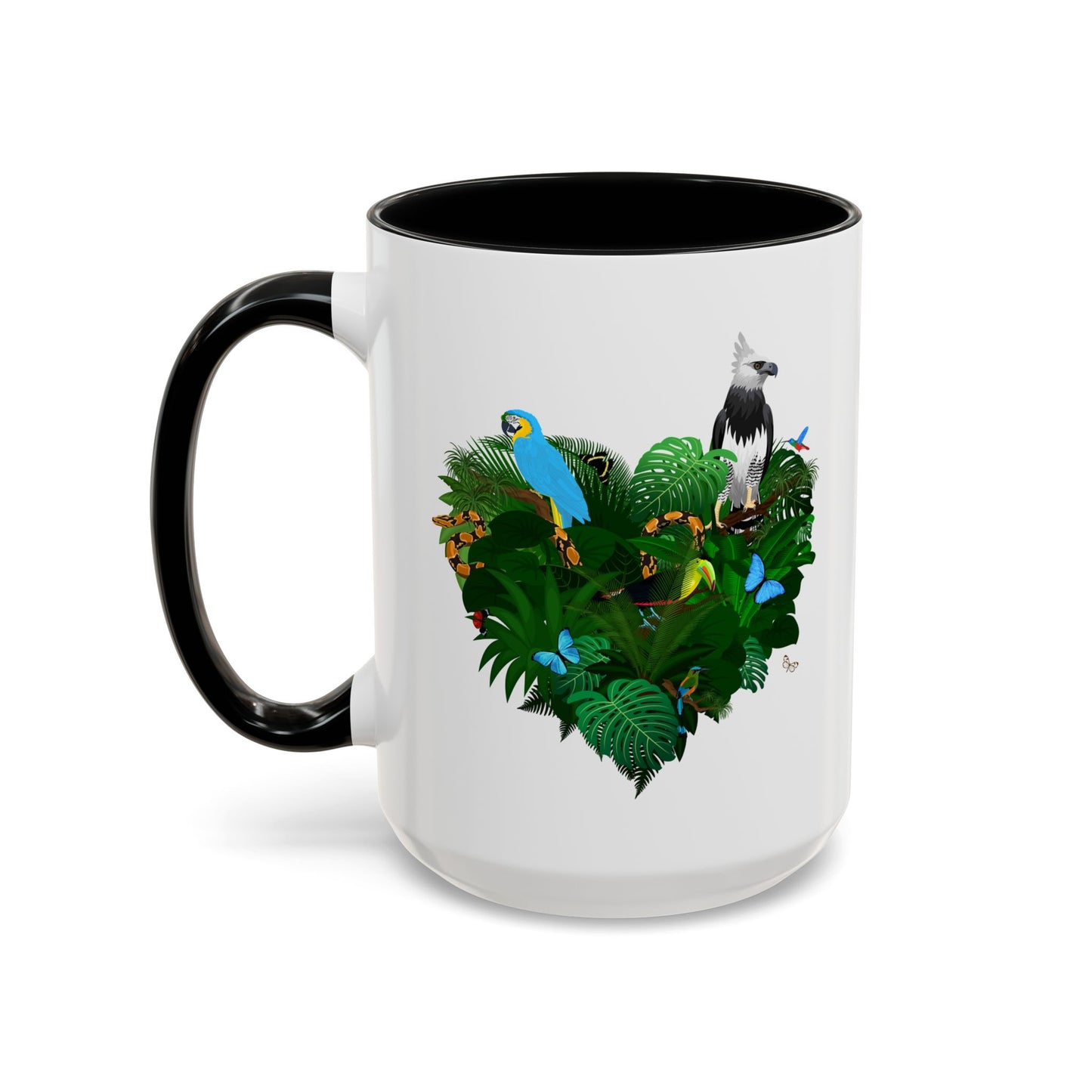 Accent Coffee Mug | Tropical-Inspired Drinkware / Rainforest Love