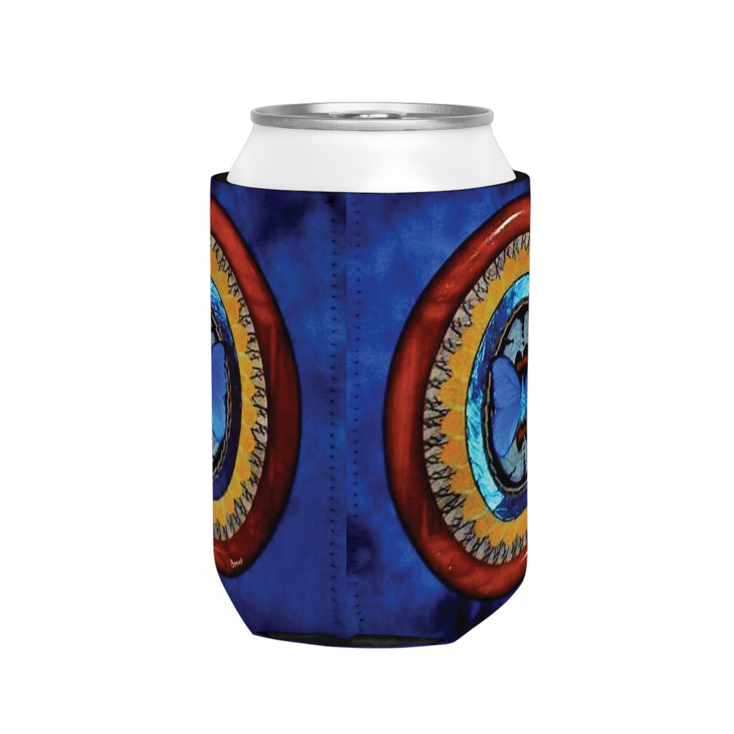 Oval Real Butterfly Wing Art Can Cooler Sleeve - Perfect for Outdoor Picnics