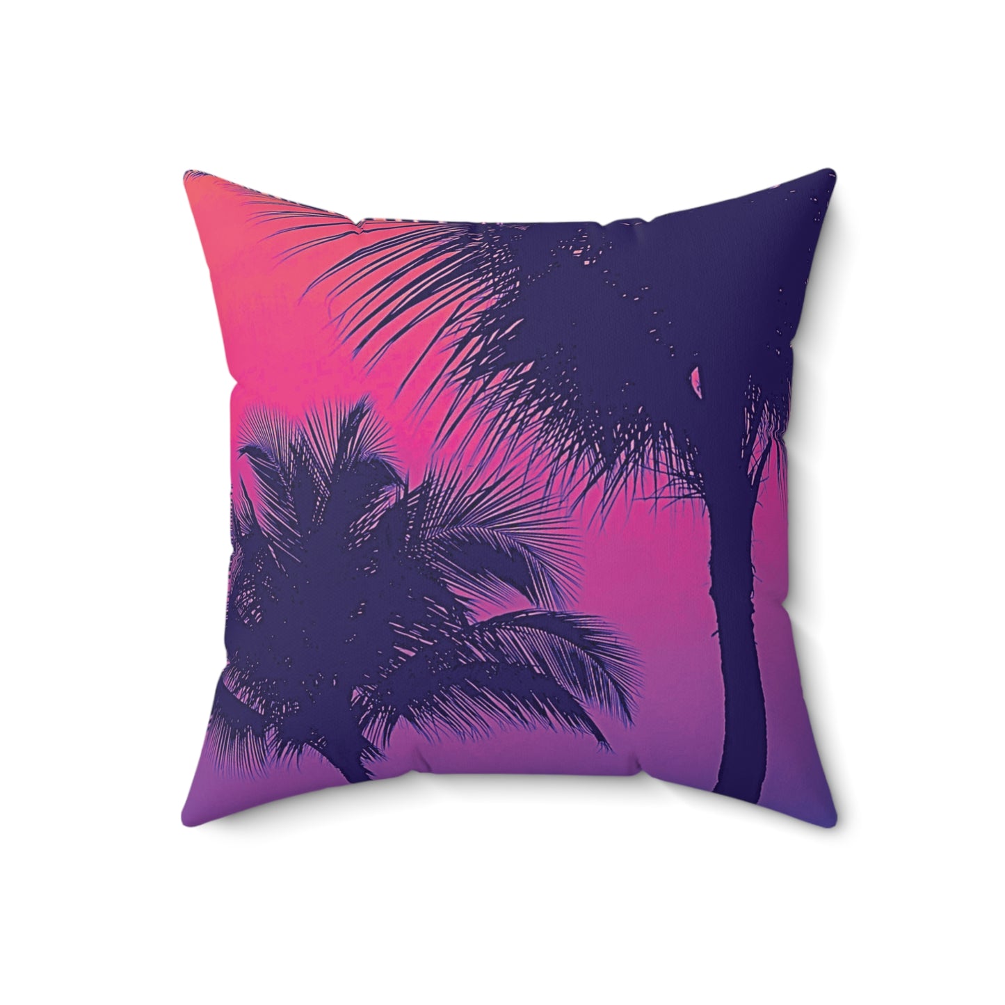 Decorative Pillow - Accent Cushion, 4 Sizes / Palm Glow Pop