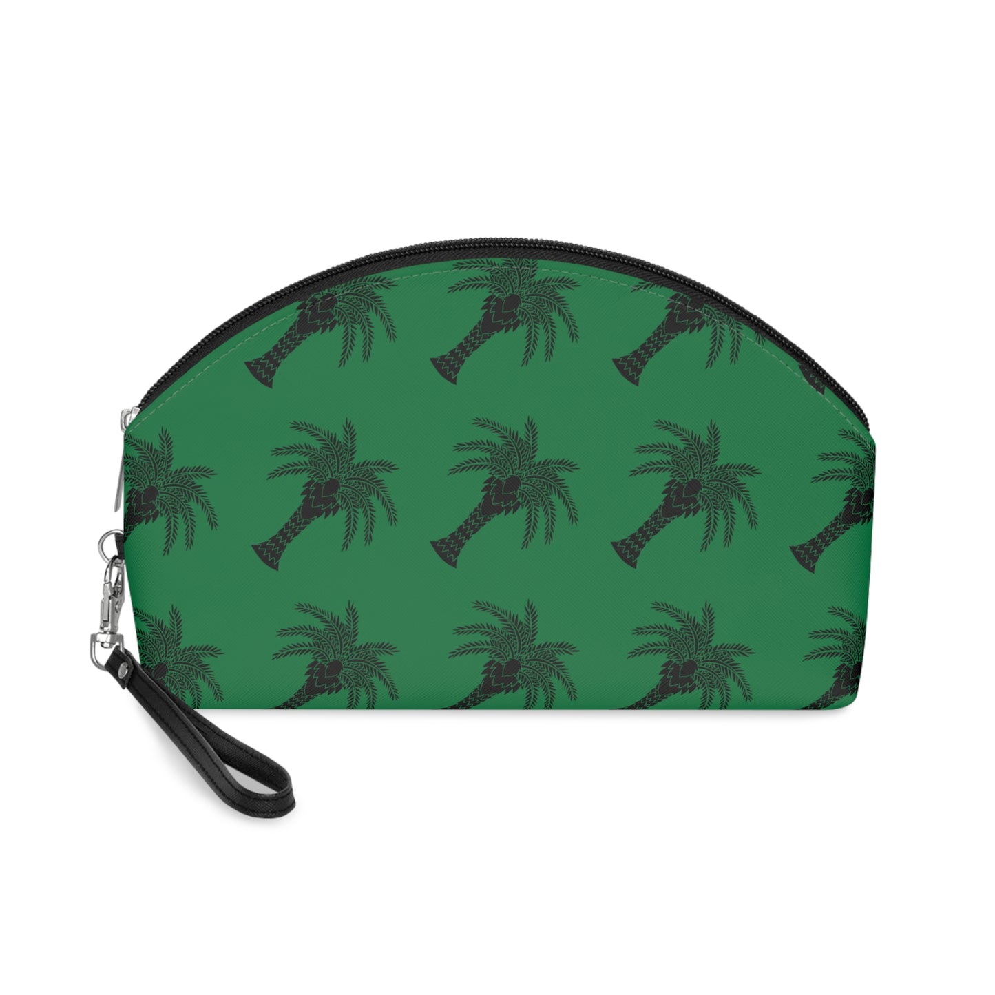 Makeup Bag - Art Deco Palm, dark green