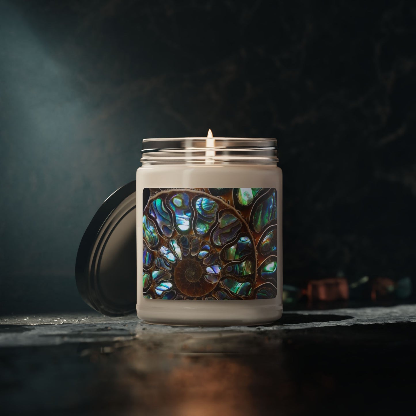 Scented Soy Candle, 9oz, Ammonite and Abalone