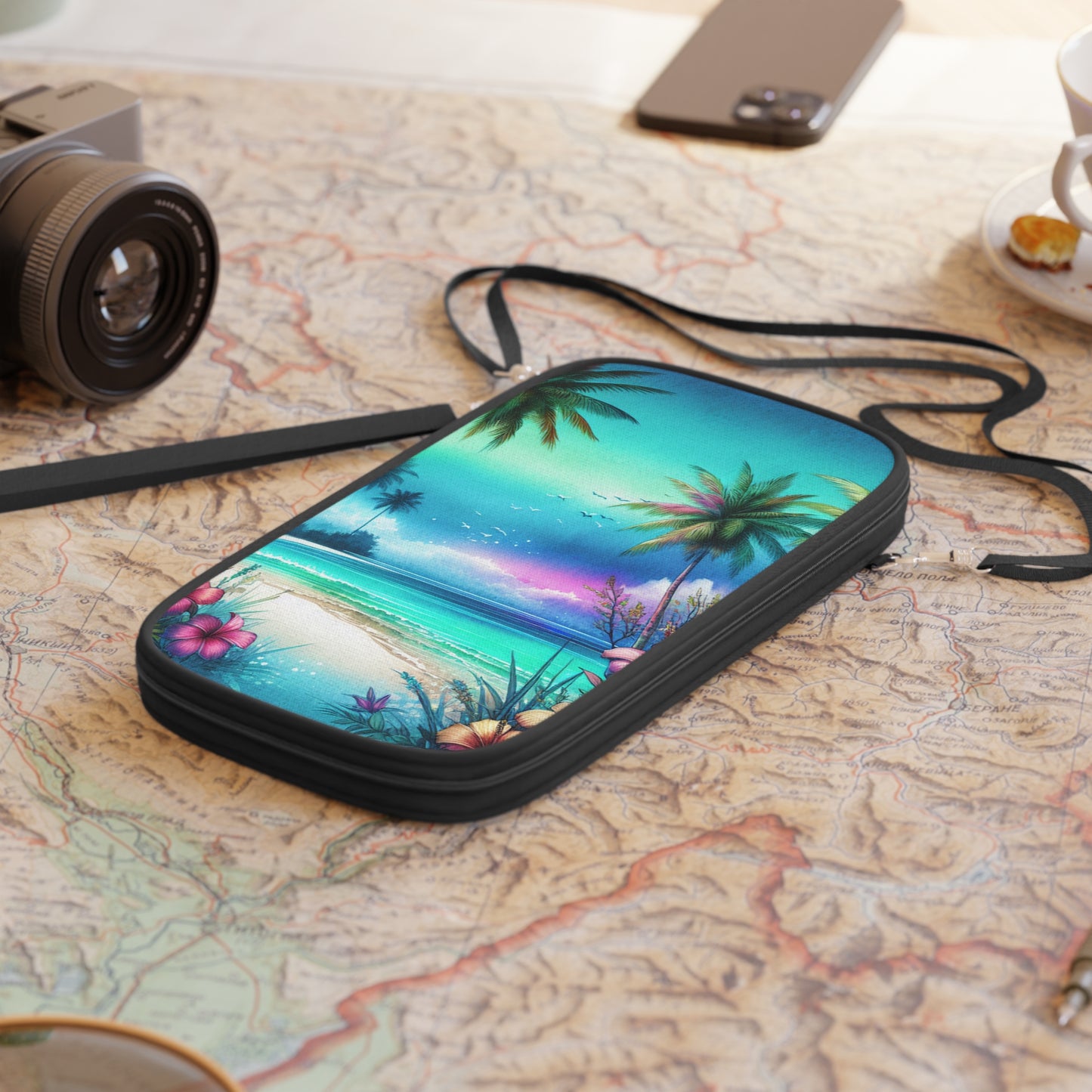 Passport Wallet – Perfect for Travelers & Adventurers / Morning Beach
