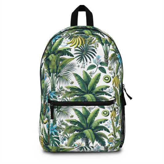 Tropical Backpack  / More Tropical Fruit, White