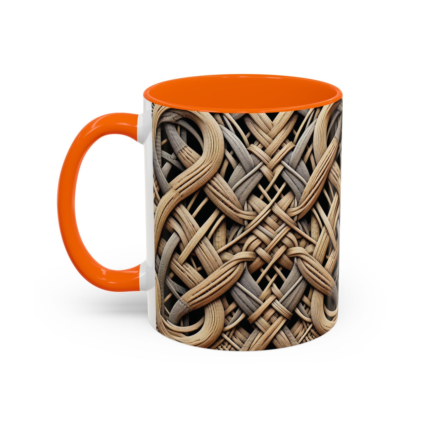Accent Coffee Mug (11, 15oz), 8 Colors - Beach Wicker
