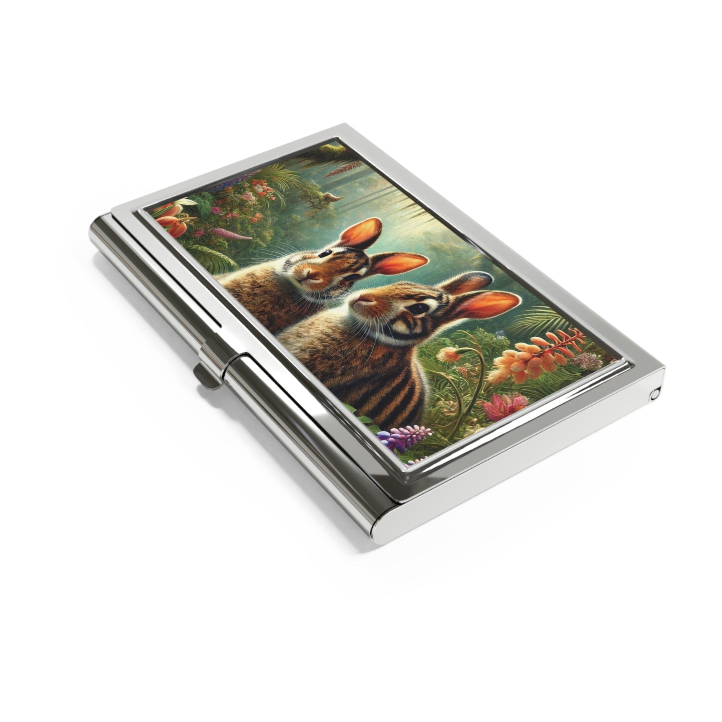 Business Card Holder/Case - Tropical Sumatran Rabbits