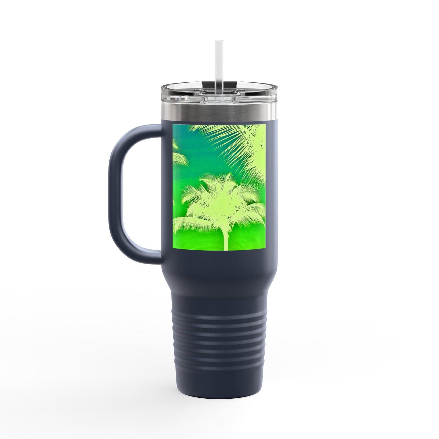Insulated Travel Mug, 40oz / Palm Glow Green - Perfect for Outdoor Adventures