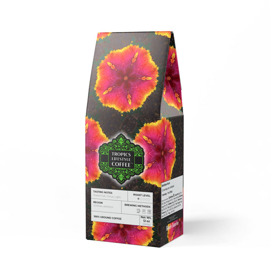 Beach Sunrise Blend™ (Light Roast) Specialty Grade Craft Coffee / Hibiscus Kaleido