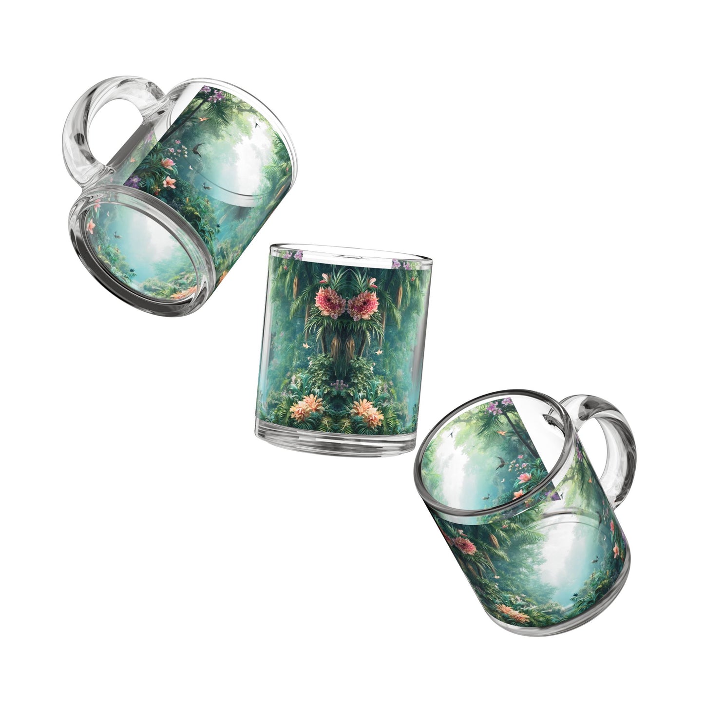 Another Perfect Day in Paradise Glass Mug - 10oz, Perfect for Rainforest Lovers