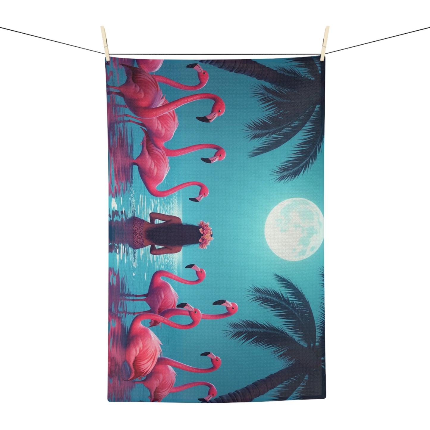 Microfiber Coffee/Tea Towel — Moonlit Mermaid