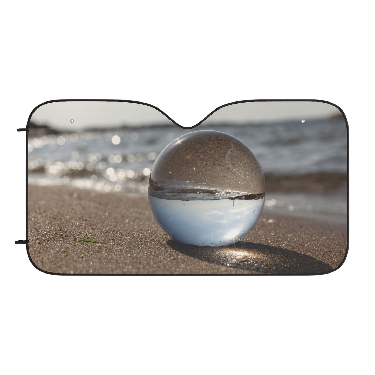 Tropical Car Sun Shades / Crystal Ball in Smooth Beach