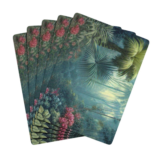 Poker Playing Cards -  Misty Rainforest