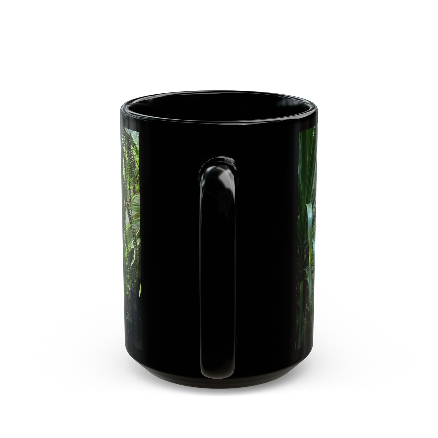 Misty Rainforest River Black Coffee Mug