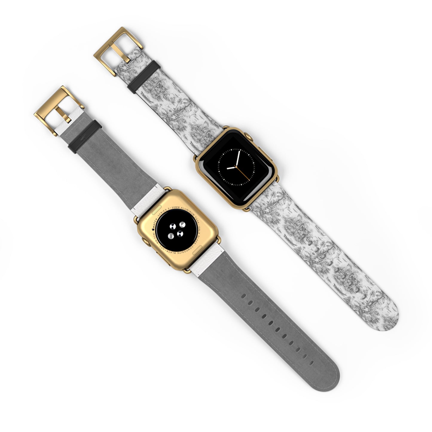 Apple Watch Band - Tropical Toile, soft black