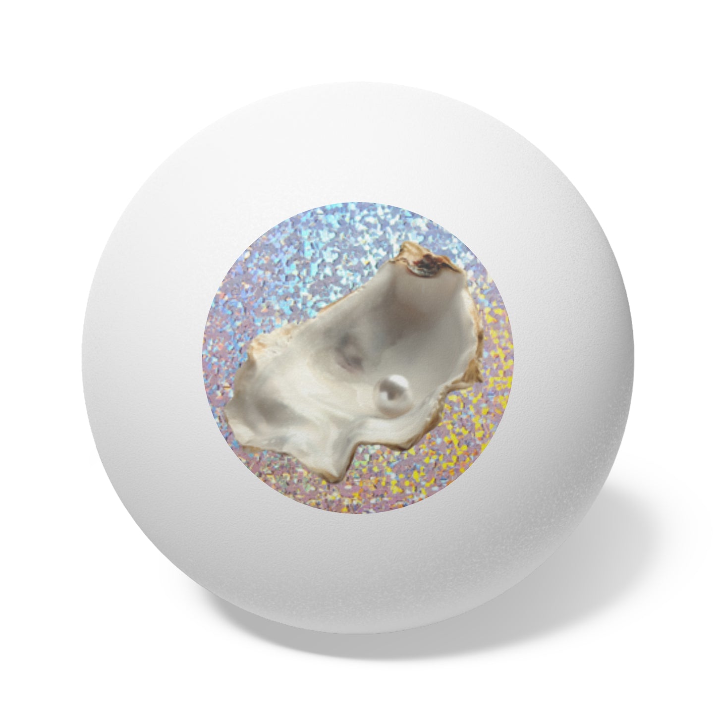 Tropical Paradise Ping Pong Balls - 6 Pack with Disco White Pearl