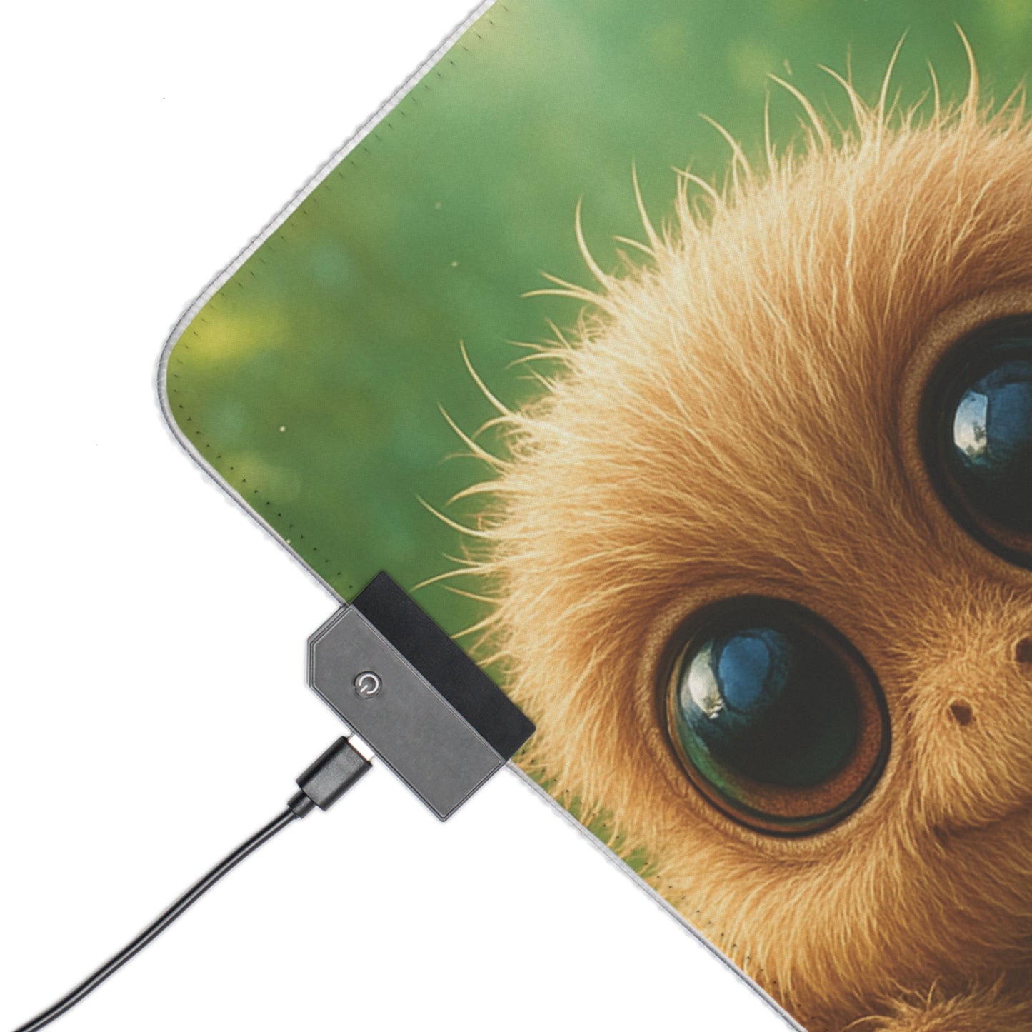 LED Gaming Mouse Pad With Vibrant RGB Lighting, 4 Sizes / Rainforest Baby Spiders