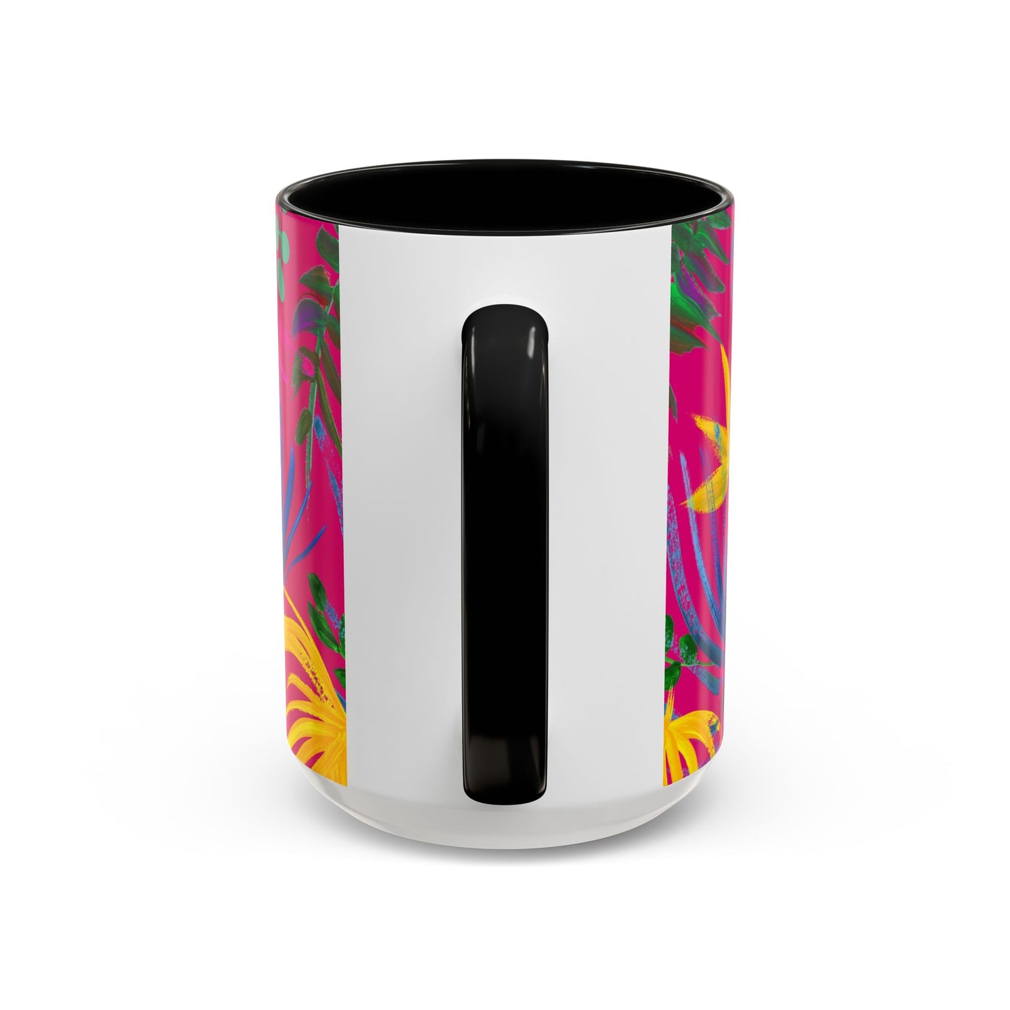 Accent Coffee Mug | Tropical-Inspired Drinkware / Exotic Flora