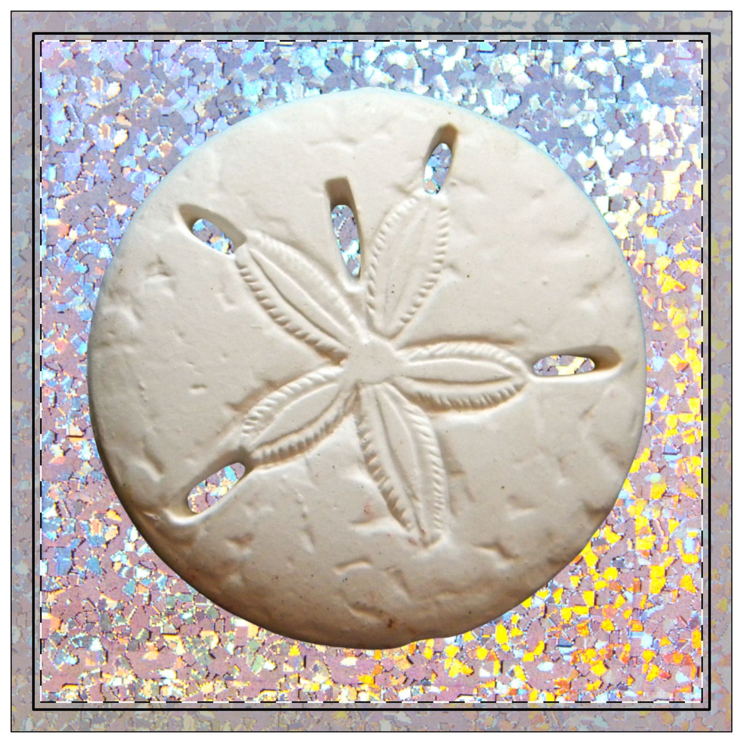 Disco Sand Dollar Polyester Napkins | SET of 4 | Stylish Table Decor