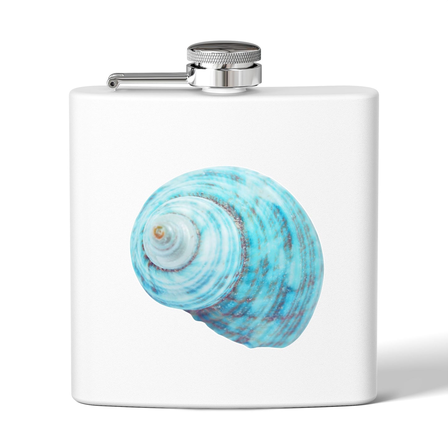 Tropical Stainless Steel 6 oz. Flask, Many Colors  – Real Jade Turbo Shell